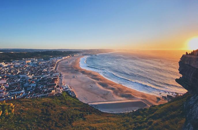 Ocean Getaway - Private Parking And Sea View Apartment Nazare Bagian luar foto